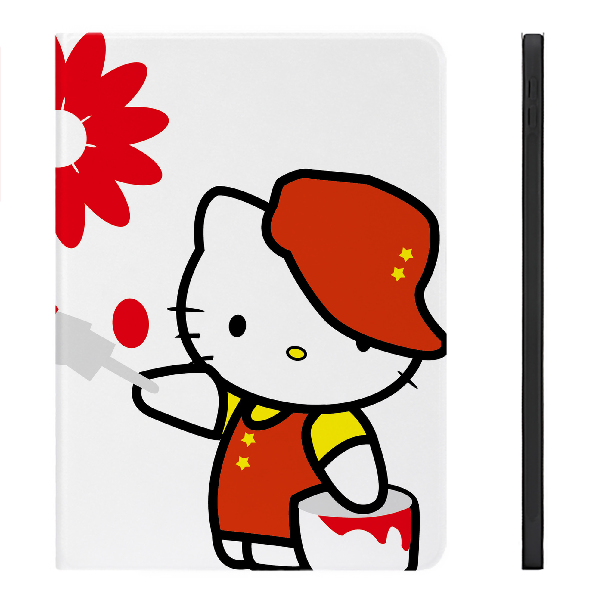（画像用） Hello Kitty ハローキティ IPadケース ペンホルダー付き ブックスタイルデザイン